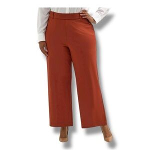 New Size 4X Lee Brick Wide Leg Pants Trousers Stretch Sweet Maple Color Plus